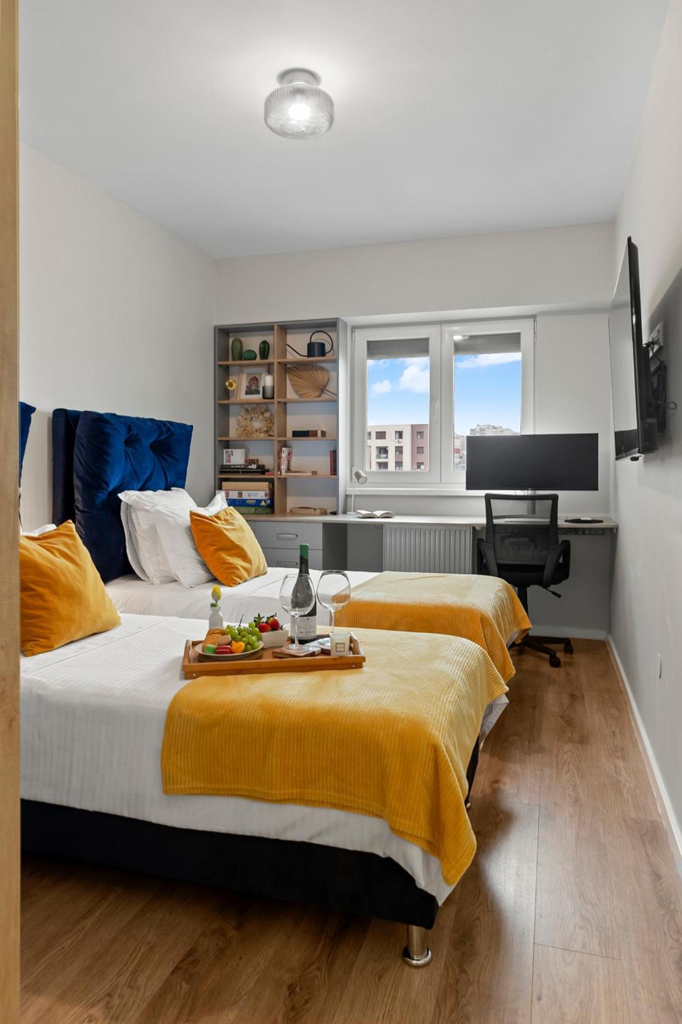 Mido Park Apartment With Private Parking & Self Check-In 부쿠레슈티 외부 사진
